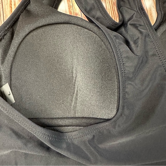 Nwt Nicole Miller Studio Swimsuit W/ Racer Back Black Size Large - Picture 10 of 13